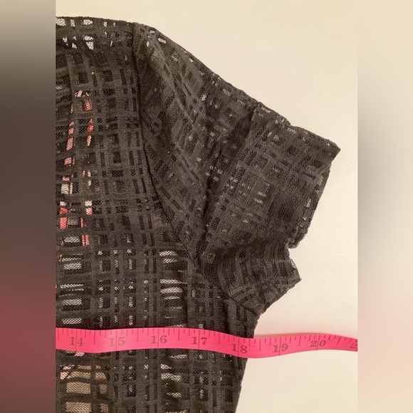 Johnny Was Jade black plaid shortsleeve midi A-line Dress Wedding Party Guest - Picture 9 of 16